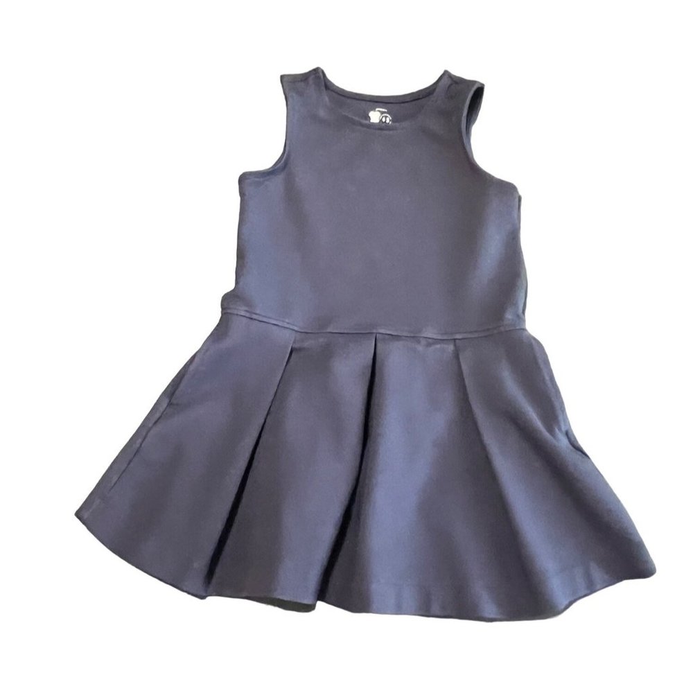 Primary Girls School Uniform Dress Blue Size 4-5